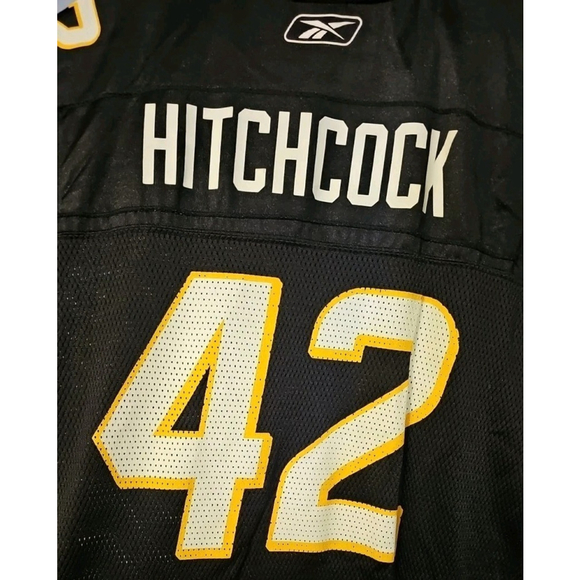 Vintage Rob Hitchcock #42 Hamilton Tiger-Cats Reebok CFL Jersey Adult Size XL - Picture 3 of 16